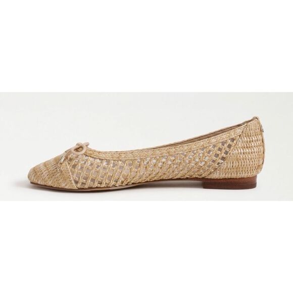 Sam Edelman May Ballet Flat in Dark Natural Weave Size 8 / New - Picture 4 of 7